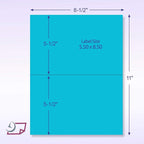 NextDayLabels - 8-1/2 x 11 Neon Color High Light Fluorescent Labels - Image 2