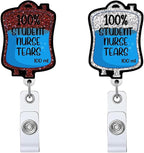 2pc Tears Nurse Badge Reel, Funny Cute Work Badge Holder by Unknown