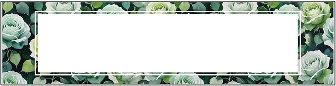 Signs ByLITA Floral Pattern Customized Nameplate | Sage Rose Personalized Full - Image 8