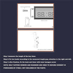 Digital World Time Zones Clock for 6 Cities, Adjustable Brightness LED Display - Image 5