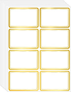 Yeachlaing 2" x 3" 200 PCS Name Labels, Waterproof Blank Name Tag Stickers by Yeachlaing