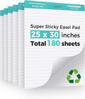 FAHKNS Lined Sticky Easel Pad，Large 25x30 Inch Self-Adhesive Teacher'S Flip by FAHKNS