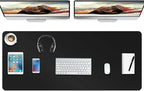 Boutilon Leather Desk Pad Protector, Non-Slip Mouse Pad, Laptop Desk Pad by Boutilon