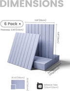 Fluxynara Large Felt Bulletin Board 36" x 24" Cork Board Alternative-6 Pack - Image 2