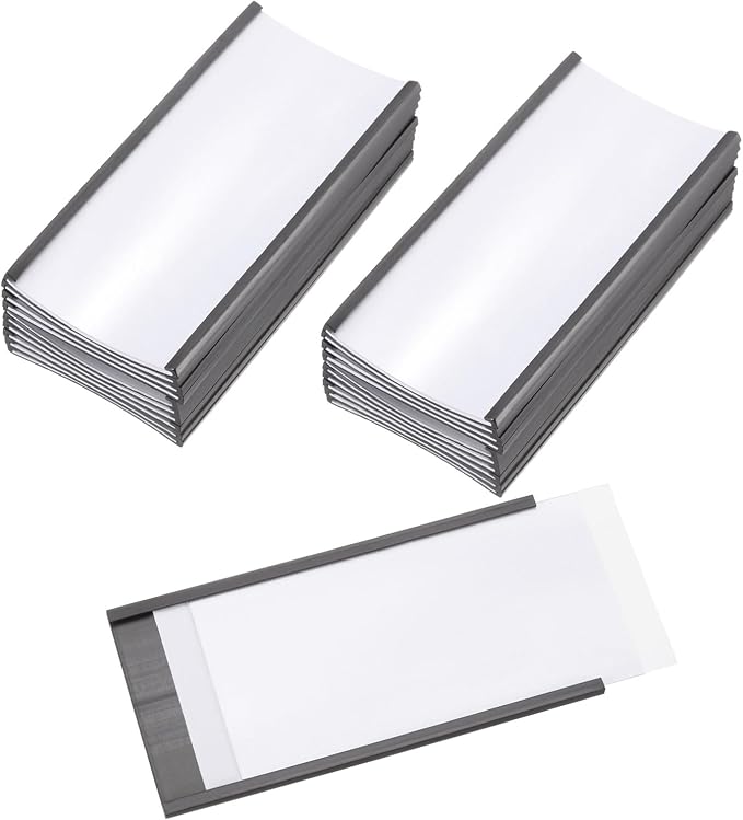 PATIKIL Magnetic Label Holder 4" x 2" by PATIKIL