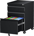 Letaya 3 Drawer Mobile File Cabinet by LetayaMetalCabinets