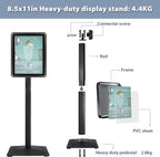 Sign Holder Stand, Heavy-Duty 8.5x11 Inch Aluminum Floor Stand - Image 9