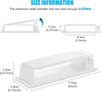 XHF 80 PCS Self Adhesive Cable Clips White, Wire Clips Cable Management Wire - Image 2