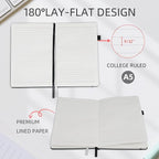 OnMove Notebooks Journal for Women Men 12 Pack Bulk Leather Hardcover - Image 4