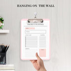 TFDLCG zm Pink Plastic Clipboard, Nursing Clipboard, Standard Letter A4 Size - Image 6