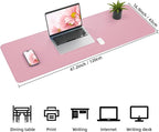 Leather Desk pad Protector, Large Desk mat - Image 3