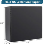 CIXILDTS 3" 3 Ring Binder, Standard 3-Inch Slant-D Ring Binder Fit Letter Size - Image 2