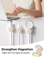 Magnetic Cable Clips, Adjustable Cord Holder Management, Adhesive Wire Keeper - Image 2