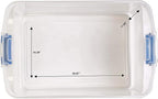 HOMZ 2-Pack Latching Lid, Large Clear Plastic Storage Bins - Image 9