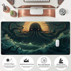 Octopus Anime Desk Pad Ocean Large Mouse Pad Gaming, Extended Kanagawa Desk Mat - Image 5