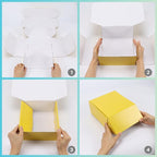 PHAREGE 12x9x4 inch Gift Shipping Boxes Bulk 18 Pack 6 Colors, Tab Lock Tuck - Image 6