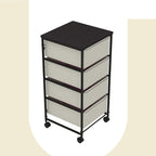 CASUNER Small Cabinet with Drawers Rolling 4 Drawer Mobile File Cabinet by CASUNER