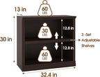 Bevfint Bookcase, Open Storage Book Cases/Shelves, Floor Standing Indoor - Image 2