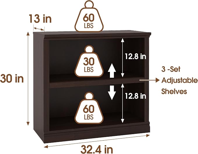 Bevfint Bookcase, Open Storage Book Cases/Shelves, Floor Standing Indoor - Image 2