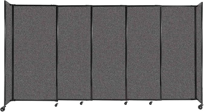 Versare Straightwall Sliding Portable Wall Partition | Freestanding Office by VERSARE