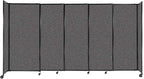 Versare Straightwall Sliding Portable Wall Partition | Freestanding Office by VERSARE