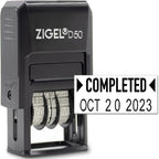 ZIGEL D50 Date Stamp with Completed by ZIGEL