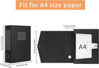 HUA JIE 2 Pack A4 Storage File Boxes Archives Case, 65mm Spine, Box File - Image 4