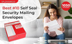 #10 Envelopes Letter Size Self Seal | 1, 050 Business Mailing Security Peel and - Image 2