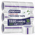 Clear Packing Tape -12 Heavy-Duty Wrapping Tape by Pacron