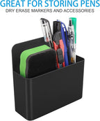 MoKo Pack of 2 Magnetic Dry Erase Marker Holder, Pen Pencil Holder Storage - Image 2