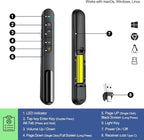 QUI Presentation Clicker for PowerPoint, RF 2.4GHz USB C Wireless Presenter - Image 4