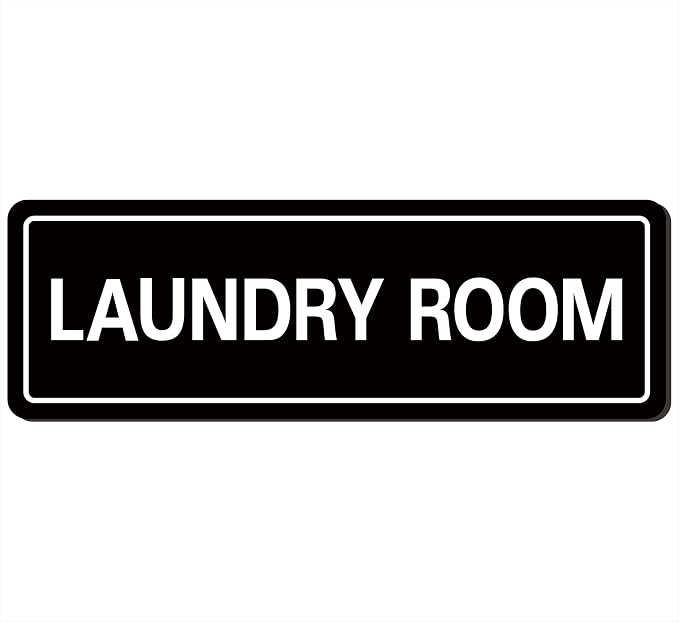 Laundry Room Sign, Premium Durable Acrylic Material, Super Strong Adhesive by Unknown