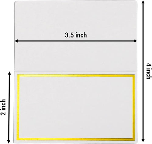100 Pack Place Cards for Table Setting Small Paper Tent Cards - Image 2