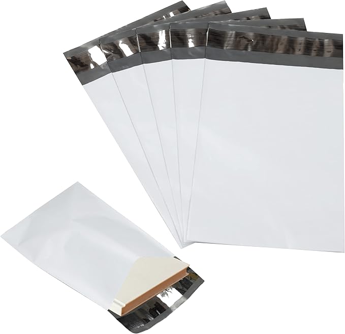 250 Pack Secure Seal White Poly Mailers by Secure+Seal