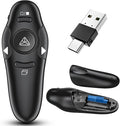 2-in-1 USB Type C Presentation Clicker Wireless Presenter Remote by Kammkonb