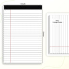 AILZFEI 12pcs Small Note Pad 5x8 College Ruled White Legal Pads Paper Notepads - Image 2