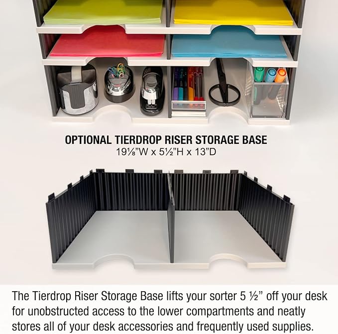 Ultimate Office TierDrop Literature Organizer/Forms Mailroom Classroom Sorter - Image 4