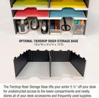 Ultimate Office TierDrop Desktop Organizer/Forms Sorter, 6-Compartments - Image 4