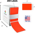 ChromaLabel 2 x 3 inch Permanent Color Code Rectangle Labels, 250 Labels per - Image 2