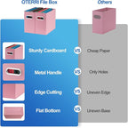 Oterri Cardboard File Organizer Box - Image 5