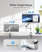 HUANUO Single Monitor Arm, Adjustable Desk Mount - Image 4
