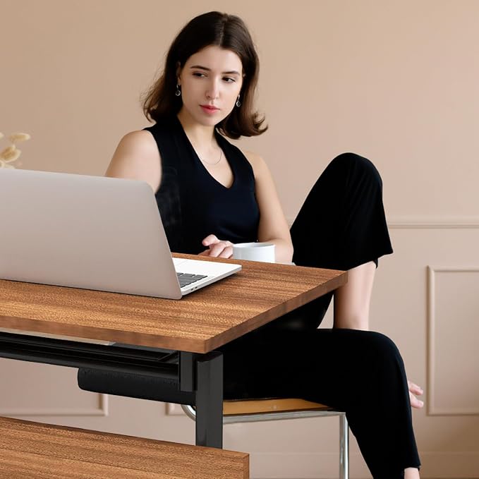 Folding Conference Table On Wheels Conference Room Table, Flip Top Mobile - Image 2