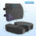 CloudBliss Seat Cushion, Office Chair Cushions, Car Seat Cushion, Lumbar - Image 2