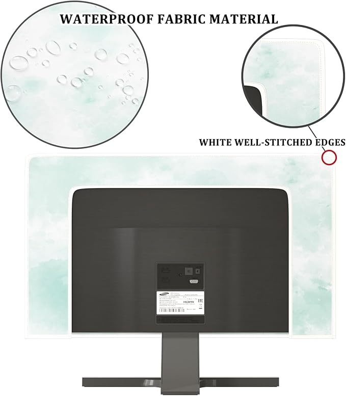 Baocicco Abstract Watercolor Waterproof TV Display Screen Cover 40, 43 Inch - Image 3