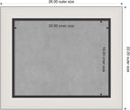 Amanti Art Silver Framed Magnetic Board 22x26 Small Vision Board - Image 2