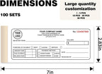 Custom Invoice Book with Logo 100 Set Personalized Receipt Books Customized - Image 2