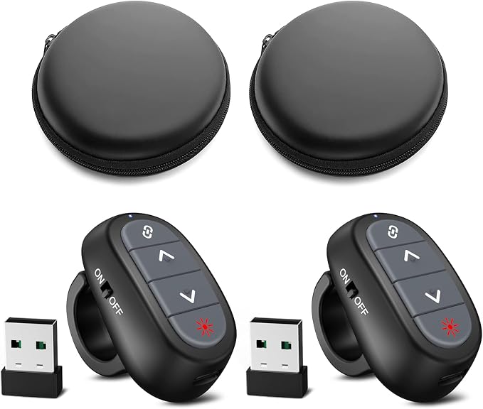 Presentation Clicker PowerPoint Wireless Presenter Remote: Laser Pointer Finger by CLIKBUTM%C2%AE