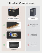 Oterri Cardboard File Organizer Box - Image 5