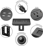 Emerising 2-Pack Desk Edge Mount Power Strips - Image 6