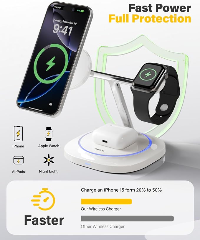 3 in 1 Magnetic Wireless Charger - Image 5